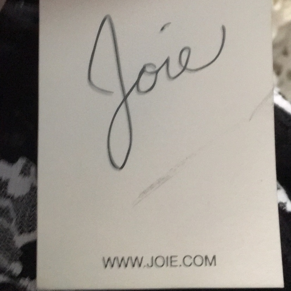 Joie black & white lace dress xl with a black slip